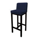 Kit 03 Banqueta Alta Com Encosto Aila Cozinha Balcão Bistrô B