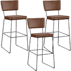 Kit 03 Banqueta Alta Cozinha Sala De Jantar Fixa Allana L02 C