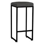 Kit 03 Banqueta Alta Lara Ferro Bronze Cinza