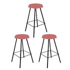 Kit 03 Banqueta Alta Lari Eiffel Suede Rose Gold