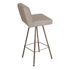 Kit 03 Banqueta Alta Lexi Bronze Corino Bege