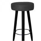 Kit 03 Banqueta Alta Lia Preto Corino Preto