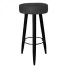 Kit 03 Banqueta Alta Lia Preto Corino Preto