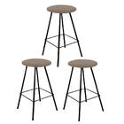 Kit 03 Banqueta Alta Loni Eiffel Industrial Cozinha Bar Balcã