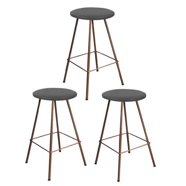 Kit 03 Banqueta Alta Loni Eiffel Industrial Cozinha Bar Balcã