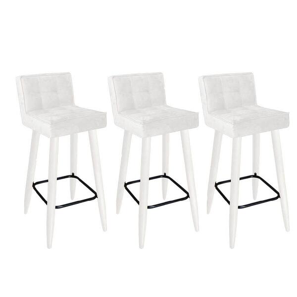 Kit 03 Banqueta Alta Lucy Branco Branco