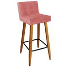 Kit 03 Banqueta Alta Lucy Castanho Suede Rose Gold