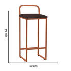 Kit 03 Banqueta Alta Luffi Com Encosto Cozinha Bar Balcão Bis