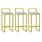 Kit 03 Banqueta Alta Luffi Com Encosto Cozinha Bar Balcão Bis
