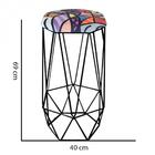 Kit 03 Banqueta Aramado Liz Preto Romero Brito