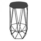 Kit 03 Banqueta Aramado Preto Corino Cinza