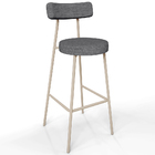 Kit 03 Banquetas Alta Bar Cozinha Sala De Jantar Aço Milão Ar