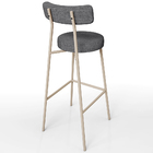 Kit 03 Banquetas Alta Bar Cozinha Sala De Jantar Aço Milão Ar