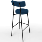 Kit 03 Banquetas Alta Bar Cozinha Sala De Jantar Em Aço Milão