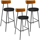 Kit 03 Banquetas Alta Bar Cozinha Sala De Jantar Milão L02 Co