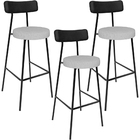 Kit 03 Banquetas Alta Bar Cozinha Sala De Jantar Milão L02 Co