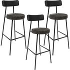 Kit 03 Banquetas Alta Bar Cozinha Sala De Jantar Milão L02 Co