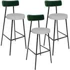 Kit 03 Banquetas Alta Bar Cozinha Sala De Jantar Milão L02 Fa