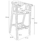 Kit 03 Banquetas Alta Cozinha Bancada Bar Sala De Jantar Fixa