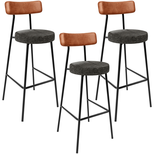 Kit 03 Banquetas Alta Cozinha Sala De Jantar Milão L02 Courís