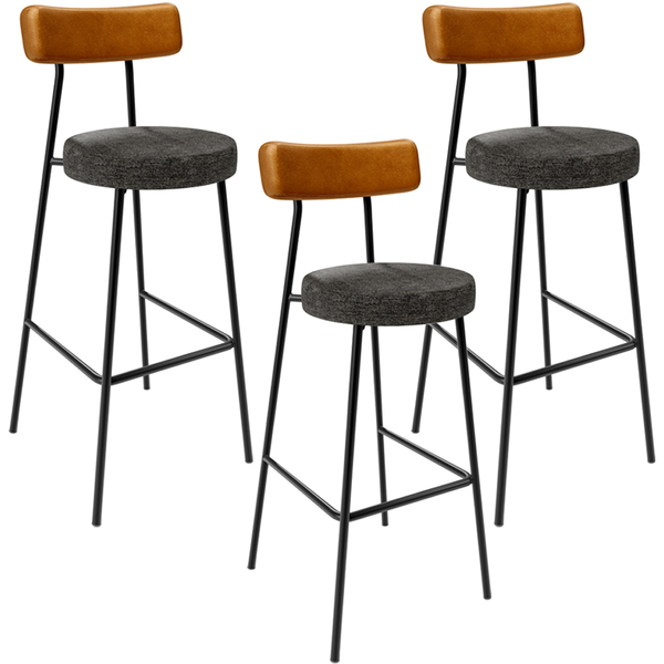 Kit 03 Banquetas Alta Cozinha Sala De Jantar Milão L02 Courís