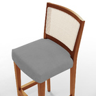 Kit 03 Banquetas Alta Cozinha Sala Jantar Encosto Em Tela Bra