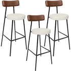 Kit 03 Banquetas Alta Cozinha Sala Jantar Milão L02 Couríssim