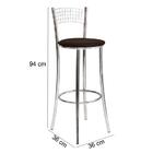 Kit 03 Banquetas Alta Gabi Cromado Bq11c Hks Milani Store