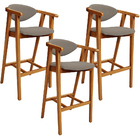 Kit 03 Banquetas Alta Para Cozinha Bancada Bar Sala De Jantar
