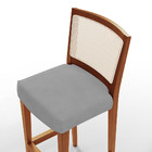 Kit 03 Banquetas Alta Para Cozinha Encosto Em Tela Branco Zio