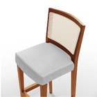 Kit 03 Banquetas Alta Para Cozinha Encosto Tela Branco Zion L