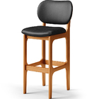 Kit 03 Banquetas Alta Para Cozinha Madeira Fixa Betta L02 Imb