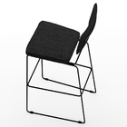 Kit 03 Banquetas Alta Para Cozinha Sala De Jantar Base Aço Fi