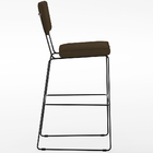 Kit 03 Banquetas Alta Para Cozinha Sala De Jantar Base Em Aço