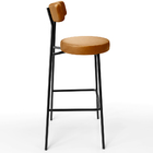 Kit 03 Banquetas Altas Bar Sala De Jantar Estrutura Em Aço Mi