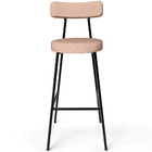 Kit 03 Banquetas Altas Cozinha Bar Sala De Jantar Em Aço Milã