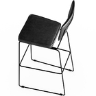 Kit 03 Banquetas Altas Cozinha Sala Jantar Base Em Aço Fixa A