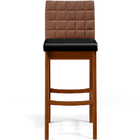 Kit 03 Banquetas Altas Cozinha Sala Jantar Fixa Mila L02 Cour