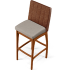 Kit 03 Banquetas Altas Cozinha Sala Jantar Fixa Mila L02 Cour