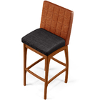 Kit 03 Banquetas Altas Cozinha Sala Jantar Fixa Mila L02 Cour