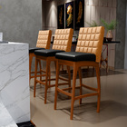 Kit 03 Banquetas Altas Cozinha Sala Jantar Fixa Mila L02 Cour