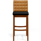 Kit 03 Banquetas Altas Cozinha Sala Jantar Fixa Mila L02 Cour