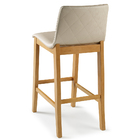 Kit 03 Banquetas Altas Estofada Para Cozinha Sala De Jantar F