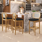 Kit 03 Banquetas Altas Para Cozinha Bancada Sala Tela Betta F