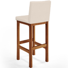 Kit 03 Banquetas Altas Para Cozinha Sala De Jantar Fixa Alya