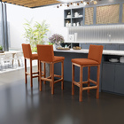 Kit 03 Banquetas Altas Para Cozinha Sala De Jantar Fixa Alya