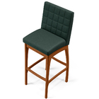 Kit 03 Banquetas Altas Para Cozinha Sala De Jantar Fixa Mila