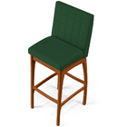 Kit 03 Banquetas Altas Para Cozinha Sala De Jantar Fixa Mila