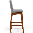 Kit 03 Banquetas Altas Para Cozinha Sala De Jantar Fixa Mila