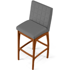 Kit 03 Banquetas Altas Para Cozinha Sala De Jantar Fixa Mila